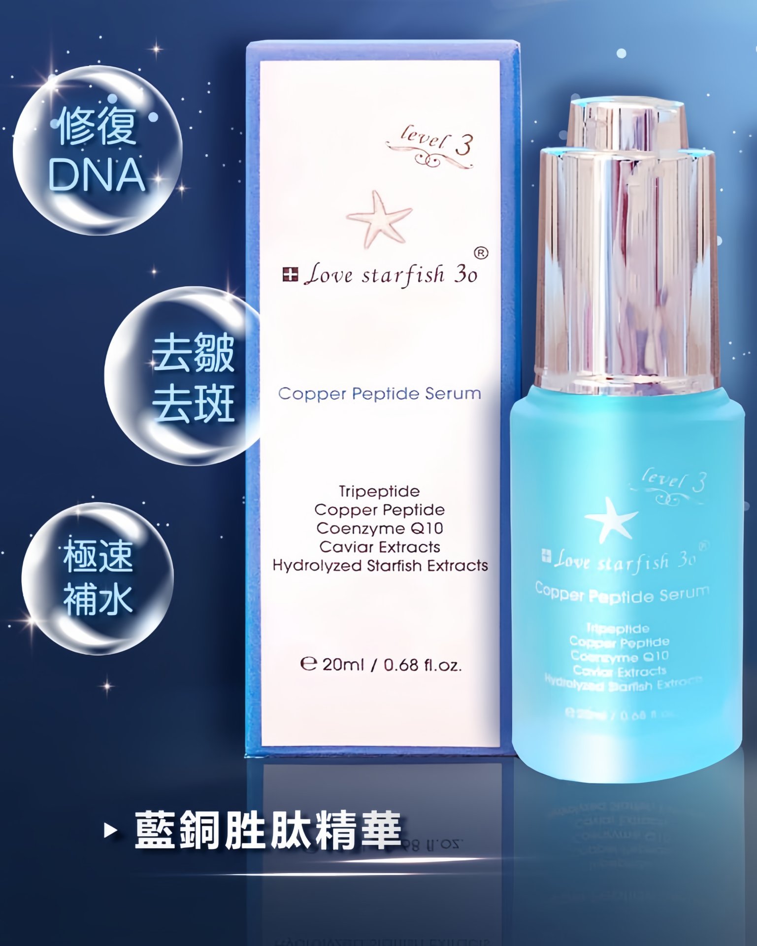 瑞士海星100%藍銅精華20ml