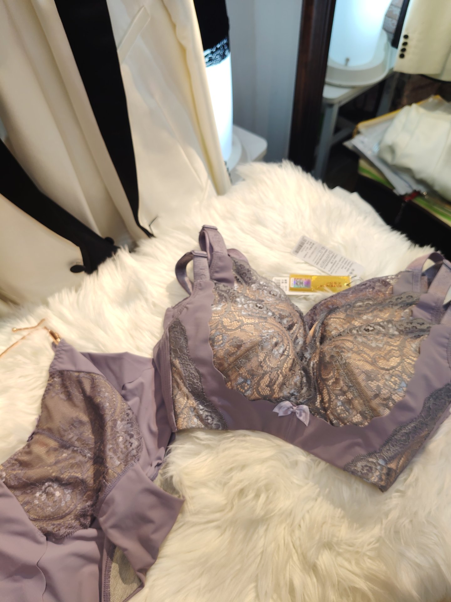 若曼莎 75C 8913 灰紫色