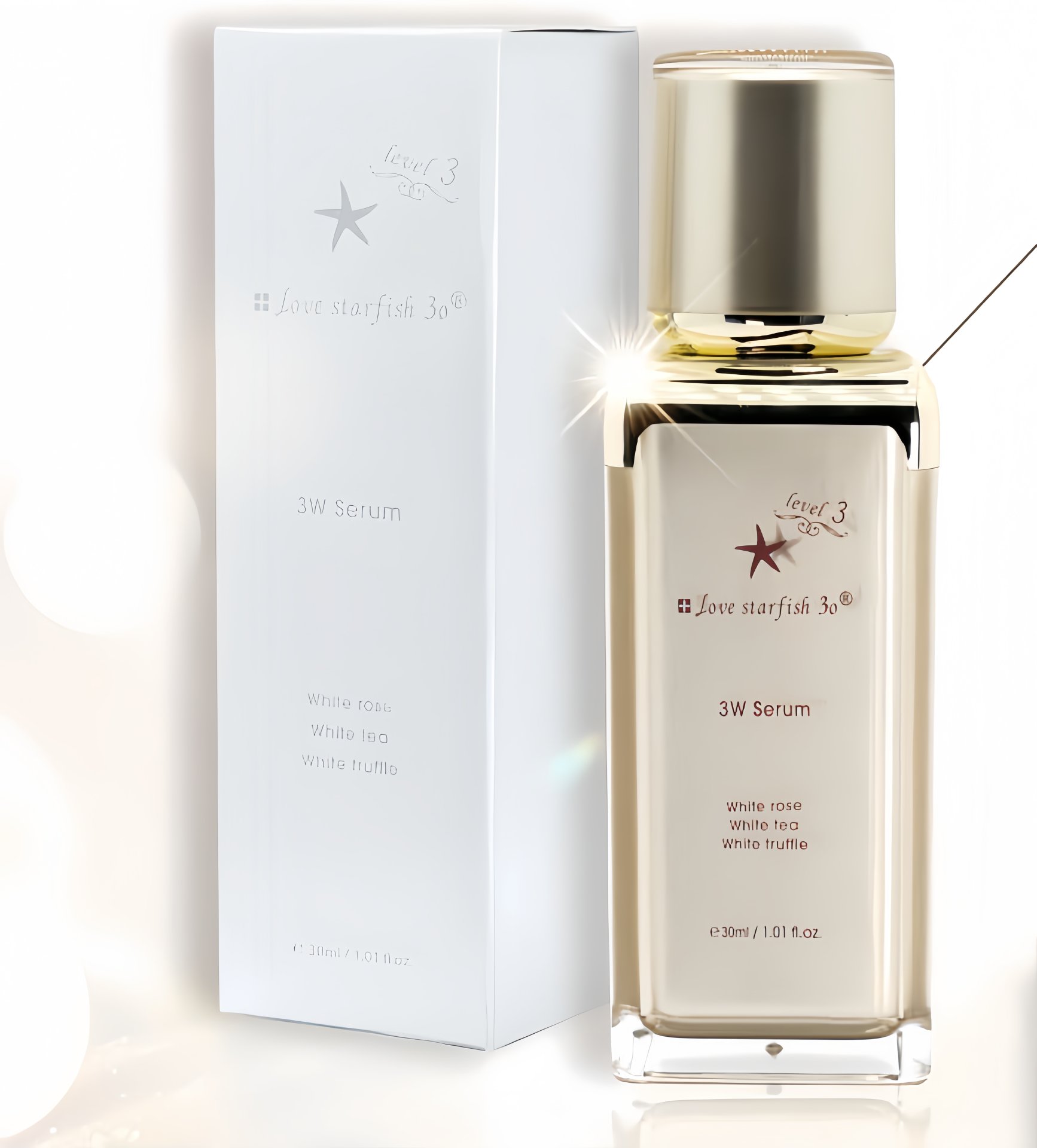 瑞士海星3w白松露白茶白玫瑰精華30ml